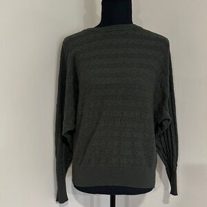 *CYRUS* Olive Green Cable-Knit Sweater Size Large